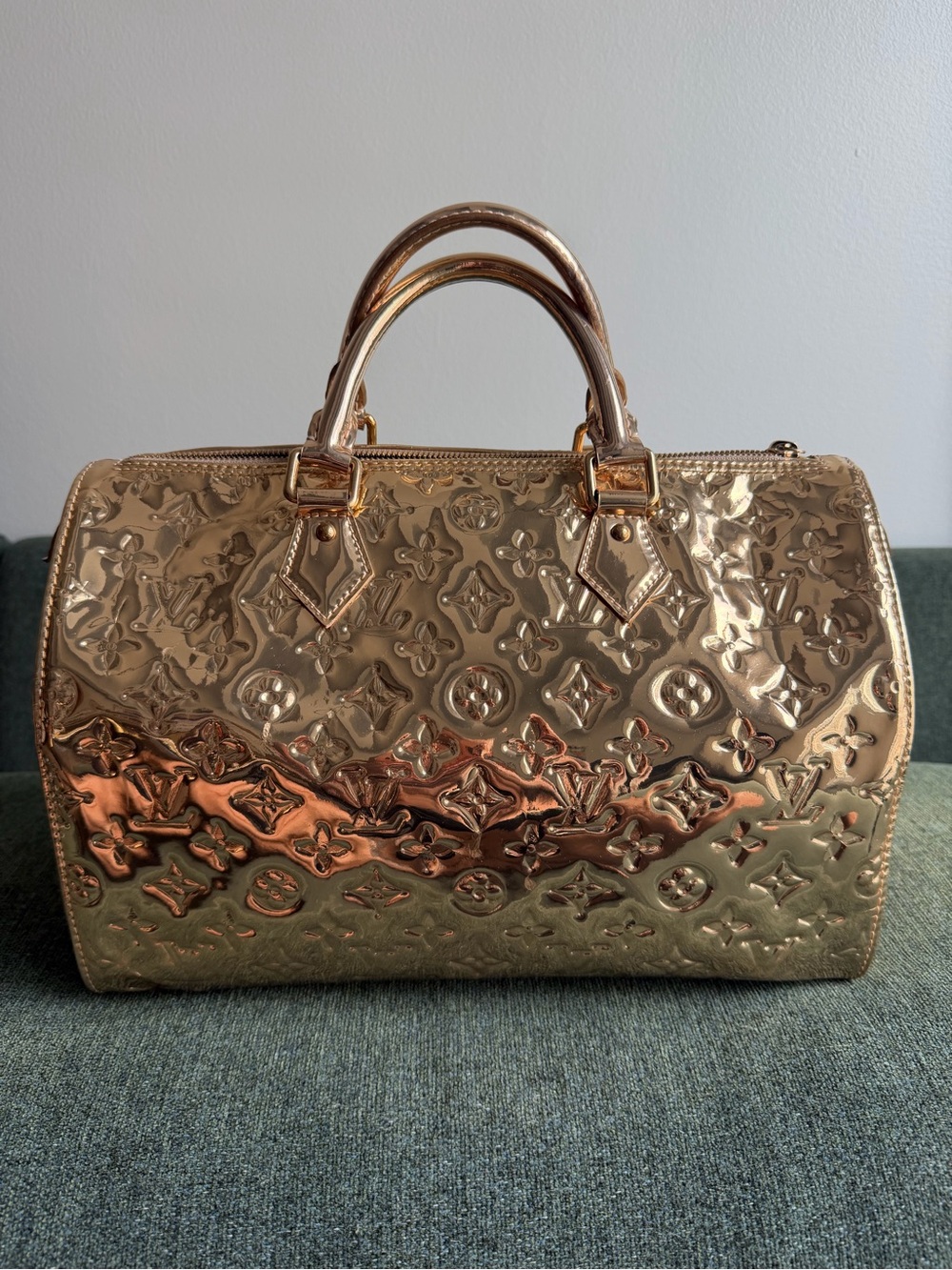 AUTH Louis Vuitton Speedy Miroir Size 30
